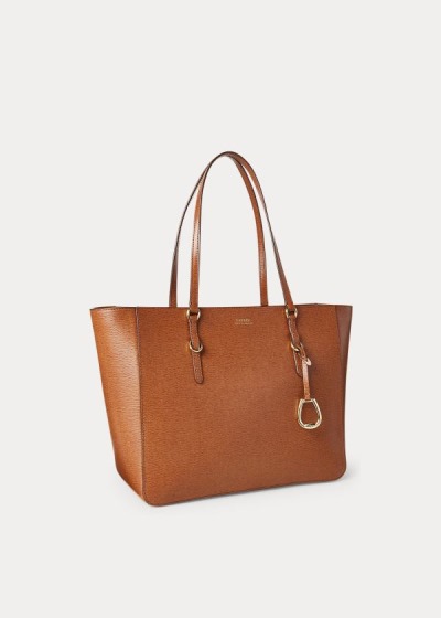 Bolsa de compras Ralph Lauren Mujer Marrom - Saffiano Leather - GELBY6730